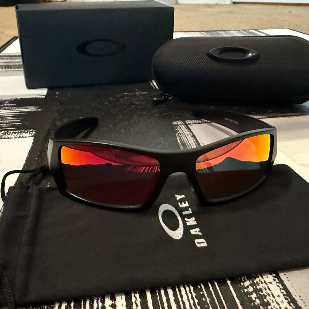 Oakley Gascan Reflective Red Sunglasses